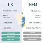 Natural Non-Toxic Dish Washing Block Soap - Dyes And Fragrance Free - Vegan Cruelty-Free Eco-Friendly And Zero Waste Dishwashing Handmade Solid Bar Soaps Detergent & Biodegradable (Unscented 1)