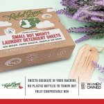 Rebel Green Eco-Friendly Laundry Detergent Sheets - Fresh Lavender & Grapefruit Scent - 40 Sheet Pack, Zero Waste, Biodegradable, Travel-Friendly, Natural Ingredients (80 Loads)