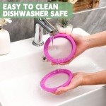 Yomarket 4pcs Silicone Fruit Storage Containers, Reusable Fresh Food Savers Fruit and Vegetable Anti-Oxidation Storage Box for Refrigerator, Silicone Veggie Keepers for Avocado, Tomato, Onion, Lemon