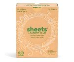 Sheets Laundry Club Laundry Detergent Sheets, 100 Loads - Fresh Linen Scent, Eco-Friendly, Quick-Dissolving Formula, Hypoallergenic, Septic Safe, Plastic-Free Packaging - 50 Sheets