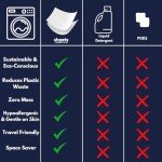 Sheets Laundry Club Laundry Detergent Sheets, 100 Loads - Fresh Linen Scent, Eco-Friendly, Quick-Dissolving Formula, Hypoallergenic, Septic Safe, Plastic-Free Packaging - 50 Sheets