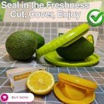 Reusable Silicone Food Savers – 4PCS BPA-Free Fridge Storage Pods for Avocado, Lemon, Onion & Tomato – Eco-Friendly Fruit & Vegetable Keepers for Freshness & Waste Reduction
