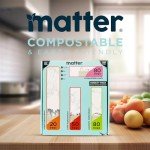Matter Compostable Assorted Kitchen Bags, 230 Count, Biodegradable, Eco-Friendly Resealable Food Storage Variety Pack, 80 Snack, 80 Sandwich, 50 Quart & 20 Gallon