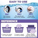 CROS 180 Loads Laundry Detergent Sheets Fresh Lavender Scent, for Travel, Home, Apartment,Dorm, Laundry Detergent Strips Eco Friendly, Hypoallergenic, Liquidless Washing Supplies