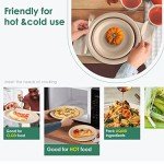 Gezond Compostable Paper Plates Set 300 Pieces Disposable Plates 10-inch Eco-friendly Paper Plates Heavy-duty Utensils and Napkins for Party, Made From Sugarcane Pulp