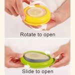 ANGEO Fruit Storage Containers for Fridge, Avocado Saver, Fruit and Vegetable Anti-Oxidation Storage Box, Set of 4 Reusable Refrigerator Storage Containers for Maintaining Freshness of Food