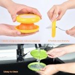 TESACOT Avocado Saver and Tomato Holder - 4 Pack of Reusable Storage Containers for Fridge - Ideal for Lemons, Onions, Garlic and Potatoes, Food Saver Set