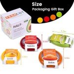 TESACOT Avocado Saver and Tomato Holder - 4 Pack of Reusable Storage Containers for Fridge - Ideal for Lemons, Onions, Garlic and Potatoes, Food Saver Set