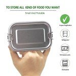 BEFOY Stainless Steel 4-Pack Food Storage Containers Set Lunch Boxes,|Reusable Metal Lunch Snack Boxes Food Prep Container with Lids Freezer & Dishwasher Safe | 550 ml | BPA-Free Plastic-Free…
