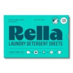 Rella Powerful Laundry Detergent Sheets, 60 Count, Family Owned & Operated, Fresh Linen Scent, Biodegradable, Eco Friendly, Travel Laundry Detergent Sheets