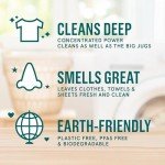 Rella Powerful Laundry Detergent Sheets, 60 Count, Family Owned & Operated, Fresh Linen Scent, Biodegradable, Eco Friendly, Travel Laundry Detergent Sheets