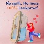 Non-Toxic 2.6 Cup Glass Food Storage Containers with Lids - Soup Containers with Lids, Plastic Free Meal Prep, Airtight Food Container, Microwave and Freezer Safe, 5 Pack - Ziruma