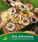 Joyborn 100% Compostable Paper Plates, 6 Inch, 125 Count, Heavy Duty Disposable Plates by Biodegradable Bagasse, Dessert Plates Bulk for Party | Microwave-Safe | Soak-Resistant, Cut Resistant