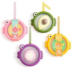 Lovfult Avocado & Onion Saver – 4-Pack Reusable Food Storage Containers for Fridge – Fish-Shaped Keepers for Tomato, Garlic, Lemon – Help Reduce Food Waste