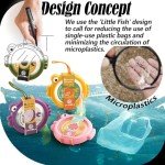 Lovfult Avocado & Onion Saver – 4-Pack Reusable Food Storage Containers for Fridge – Fish-Shaped Keepers for Tomato, Garlic, Lemon – Help Reduce Food Waste