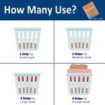 Eco-friendly Laundry Detergent Sheets, Travel Size Liquidless Soap Sheets NeatClear | No Mess & Space-Saving, Great For Travel, Apartments, Dorms | Fresh Linen Scent 32 Laundry Strips (32 Loads)