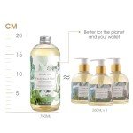 ROMIIE ZOI Eucalyptus & Mint Liquid Hand Soap Refills, Gentle & Moisturizing Formula, Natural Cruelty-Free Soap, Large 750 ML Bottles Bulk for Kitchen, Bathroom, and Dispensers (26 FL OZ, Pack of 3)