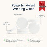 BLUELAND Laundry Detergent Tablets, Starter Set, 60 Count with Tin, Spring Bloom Scent, Plastic-Free Eco-Friendly Pods, Sheets, Liquid Alternative - Natural, Gentle, Non Toxic