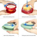 4 Pcs Reusable Avocado Onion Lemon Tomatoes Saver Keeper, Silicone Fruit and Vegetable Anti-Oxidation Storage Box Refrigerator, Fruit Veggie Holder Containers for Fridge (Cyan, Purple, Red And Yellow)