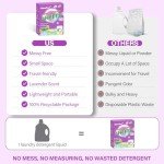 Gileooparl Laundry Detergent Sheets - 120 Loads - Liquidless - Plant Based Formula - Eco Friendly & No Plastic Jug - Hypoallergenic Detergent Strips for Sensitive Skin - Lavender