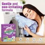 Gileooparl Laundry Detergent Sheets - 120 Loads - Liquidless - Plant Based Formula - Eco Friendly & No Plastic Jug - Hypoallergenic Detergent Strips for Sensitive Skin - Lavender