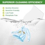 HOMEXCEL Laundry Detergent Sheets Fresh Scent Eco-Friendly, (200 Loads) 100 Washer Sheets, Plastic-Free, Liquid Less Clear Strips for Travel, Home Clothes Washing