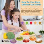 FUTIKOA 5 Pack Avocado Saver and Onion Storage – Reusable Silicone Stretch Pods, Airtight Fresh pods food storage for Fridge,BPA-Free -Ideal for Avocado, Tomato, Lemon, Orange, Onion, Snacks