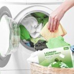 HOMEXCEL Laundry Detergent Sheets Fresh Scent Eco-Friendly, (200 Loads) 100 Washer Sheets, Plastic-Free, Liquid Less Clear Strips for Travel, Home Clothes Washing