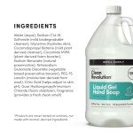 Clean Revolution Liquid Gel Hand Soap, Silky Rich Liquid, Quick Lather, Fast Rinsing, Contains Real Essential Oils (Spring Air) 128 Fl Oz