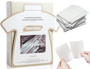Laundry Detergent Sheets 100 Loads(50 Sheet),Eco-Friendly Hyperconcentraction Travel Laundry Detergent Sheets,Fresh Linen Scent,No Plastic Washer Laundry Soap Sheet