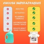 Laundry Detergent Sheets 100 Loads（50 Sheet）,Eco-Friendly Hyperconcentraction Travel Laundry Detergent Sheets,Fresh Linen Scent,No Plastic Washer Laundry Soap Sheet