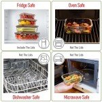 dokaworld Glass Food Storage Containers With Acacia Lids – Glass Meal Prep Containers – Set of 4 Airtight Stackable Food Storage Kitchen Containers – Eco-Friendly Oven Safe Nesting Lunch Containers