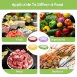 Avocado Saver Onion Storage 4Pcs,Reusable Silicone Fruit Vegetable Containers For Fridge,Anti-oxidation Fresh Stretch Pod Food Box Set for Lemons Tomato Garlic Potatoes Apples,Dishwasher Safe