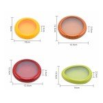 Silicone Fruit Storage Box, Avocado Saver Onion Storage, ilicone Fruit Storage Containers,Reusable Fresh Stretch Pod to Keep Fresh Fruitt,Fridge Keep Fresh Stretch Storage Pod with Lid（4pcs)