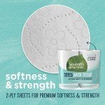Seventh Generation Bath Tissue Toilet Paper Chlorine Free 2 Ply Toilet Paper 100% Recycled Paper 4 Count (Pack of 1)