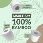 Reli. Bamboo Toilet Paper (12 Jumbo Rolls) | Bathroom Tissue Toilet Paper 2 Ply (350 Sheets/Roll) | Organic Bathroom Bulk | Bamboo Chemical Free Tissue Rolls (4200 Sheets Total)