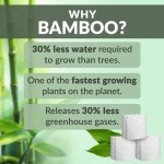 Reli. Bamboo Toilet Paper (12 Jumbo Rolls) | Bathroom Tissue Toilet Paper 2 Ply (350 Sheets/Roll) | Organic Bathroom Bulk | Bamboo Chemical Free Tissue Rolls (4200 Sheets Total)