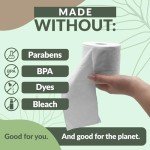 Reli. Bamboo Toilet Paper (12 Jumbo Rolls) | Bathroom Tissue Toilet Paper 2 Ply (350 Sheets/Roll) | Organic Bathroom Bulk | Bamboo Chemical Free Tissue Rolls (4200 Sheets Total)
