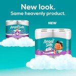 Angel Soft Toilet Paper with Fresh Lavender Scented Tube, 8 Mega Rolls = 32 Regular Rolls, Soft and Strong Toilet Tissue