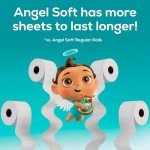Angel Soft Toilet Paper with Fresh Lavender Scented Tube, 8 Mega Rolls = 32 Regular Rolls, Soft and Strong Toilet Tissue