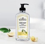 J.R. Watkins Liquid Hand Soap With Dispenser, Moisturizing Hand Soap, Alcohol-Free and Cruelty-Free, Use For Bathroom or Kitchen, Lemon, 11 Fl Oz, 3 Pack