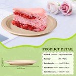GREENESAGE Small Paper Plates 6 inch, Compostable Eco Friendly Disposable Plates for Appetizer, Cake, Dessert