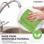 Swedish Dishcloths - 10 Pack Absorbent, Reusable, & Washable Hand Wash Cloths for Kitchen, Dishwashing - Cellulose Sponge Kitchen Towels - Eco-Friendly Cleaning Paper Towel Alternative
