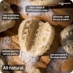LoofaGO Natural Loofah Sponges (10-Pack) – Biodegradable, Eco-Friendly, Plastic-Free Scrubbers for Dishwashing, Shower, Kitchen & Body – Zero Waste Cleaning Pads by myGOproducts