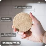 LoofaGO Natural Loofah Sponges (10-Pack) – Biodegradable, Eco-Friendly, Plastic-Free Scrubbers for Dishwashing, Shower, Kitchen & Body – Zero Waste Cleaning Pads by myGOproducts