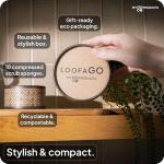 LoofaGO Natural Loofah Sponges (10-Pack) – Biodegradable, Eco-Friendly, Plastic-Free Scrubbers for Dishwashing, Shower, Kitchen & Body – Zero Waste Cleaning Pads by myGOproducts