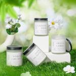 Molensun Lemon Eucalyptus Scented Candles, Mother's Day Gifts, Aromatherapy Jar Candle, 7 oz Long Lasting Candles, Soy Wax Candle Gift for Women