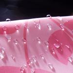 BAIHT HOME Pink Leaves Decor Soft Fabric Shower Curtain Water-Repellent Eco-Friendly Cute Polyester Fabric Bath Curtains, 72" X 72"