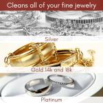 Pro Size Polishing Cloth Set of 2 Large Cleaning Cloths Pure Cotton Made in USA for Gold Silver and Platinum Jewelry Coins Watch, Silverware 11 x 14 inches each Tarnish Remover Keeps Jewelry Shining