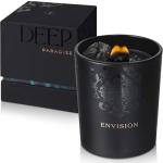 Deep Eden Scented Candle, Wood Wick, 7.4 Oz, Black - Luxurious, Powerful Manifestation Crystal Candle - Hand Poured with Natural Soy, Coconut and Beeswax - Essential Oils and Exotic Fragrance
